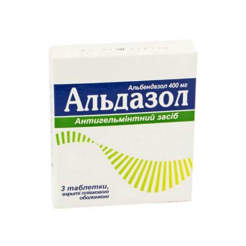 ALDAZOL tabletkalari 400mg N3