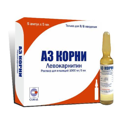 AZ KORNI inyeksiya uchun eritma 5ml 1000mg/5ml N5