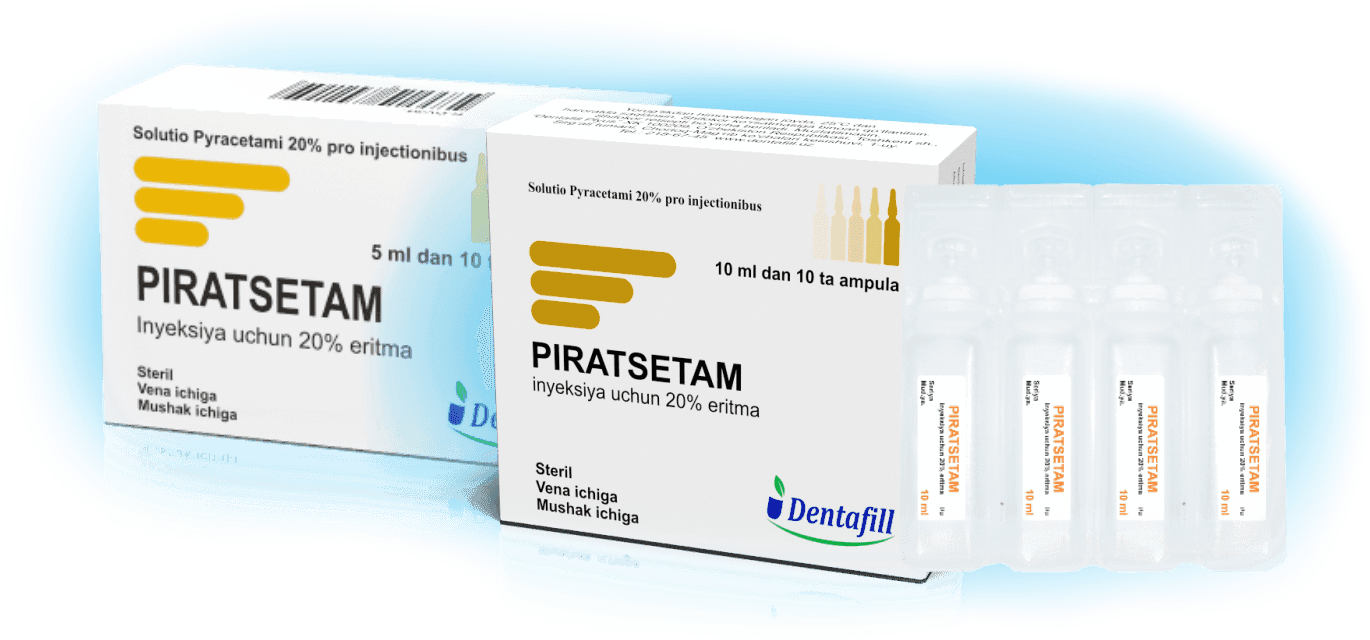 PIRASETAM inyeksiya uchun eritma 10ml 20% N10