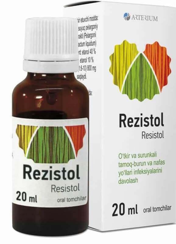 REZISTOL tomchilar oralnie 20ml