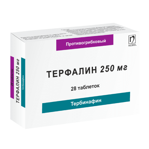 TERFALIN tabletkalari 250mg N28