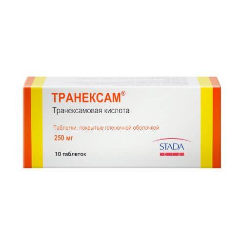 TRANEKSAM tabletkalari 250mg N30